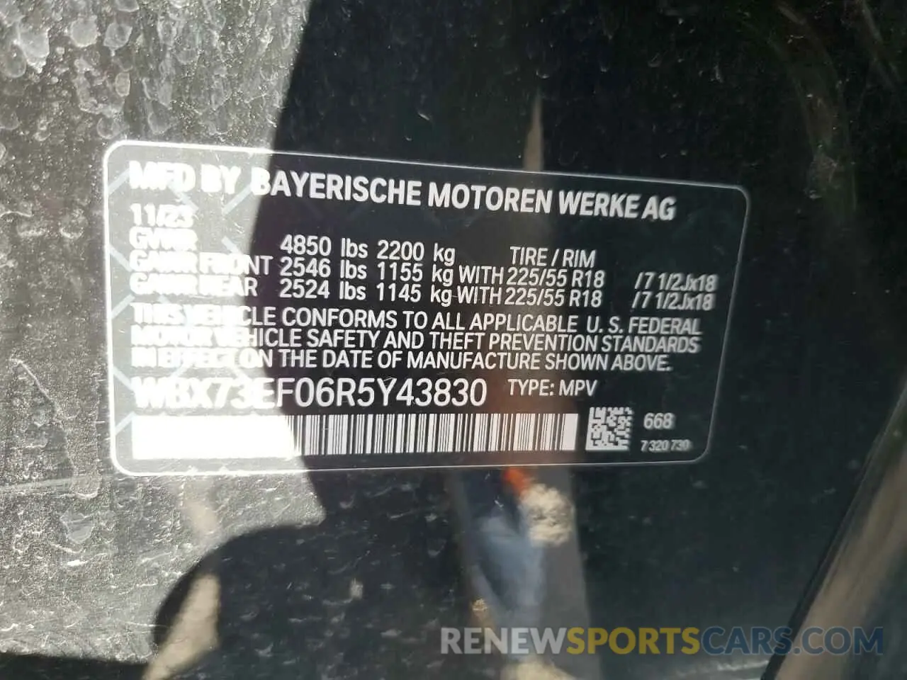 13 Фотография поврежденного автомобиля WBX73EF06R5Y43830 BMW X1 2024