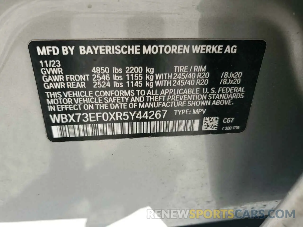 15 Фотография поврежденного автомобиля WBX73EF0XR5Y44267 BMW X1 2024