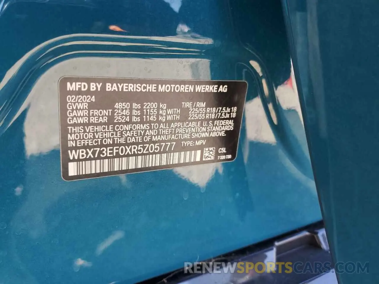 12 Photograph of a damaged car WBX73EF0XR5Z05777 BMW X1 2024