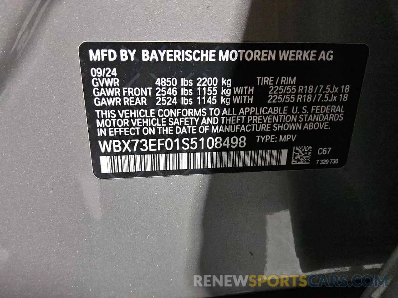 13 Фотография поврежденного автомобиля WBX73EF01S5108498 BMW X1 2025
