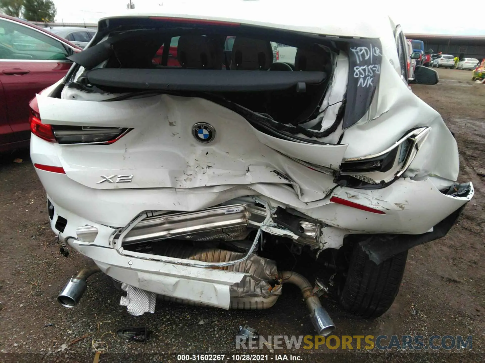 6 Фотография поврежденного автомобиля WBXYJ1C04L5P18954 BMW X2 2020