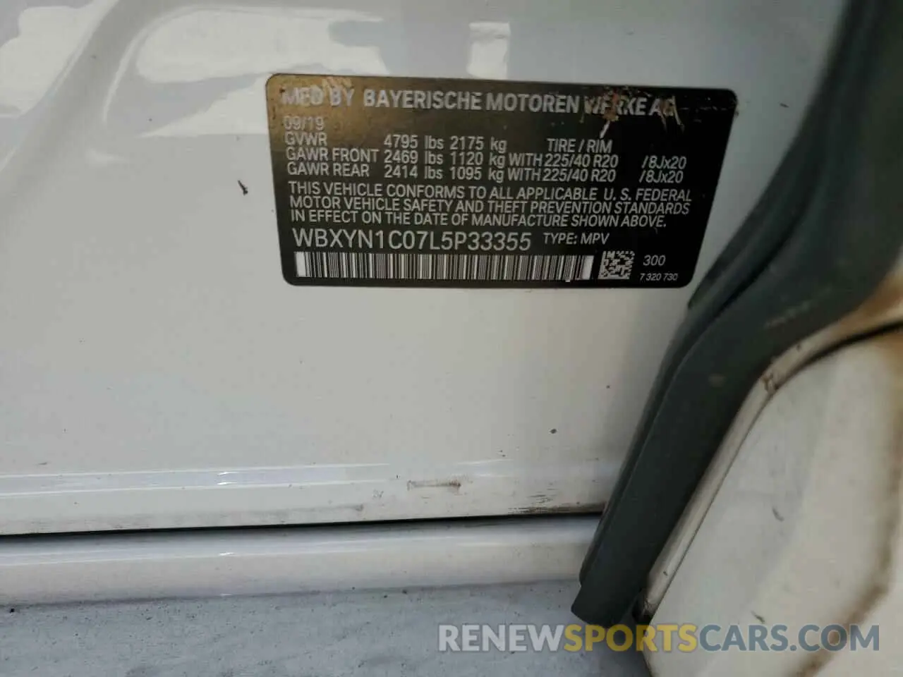 14 Фотография поврежденного автомобиля WBXYN1C07L5P33355 BMW X2 2020