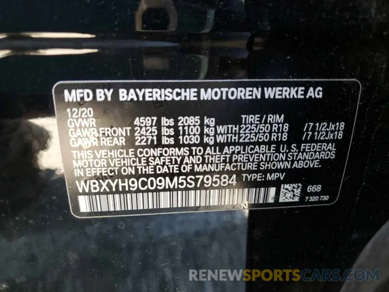 10 Фотография поврежденного автомобиля WBXYH9C09M5S79584 BMW X2 2021