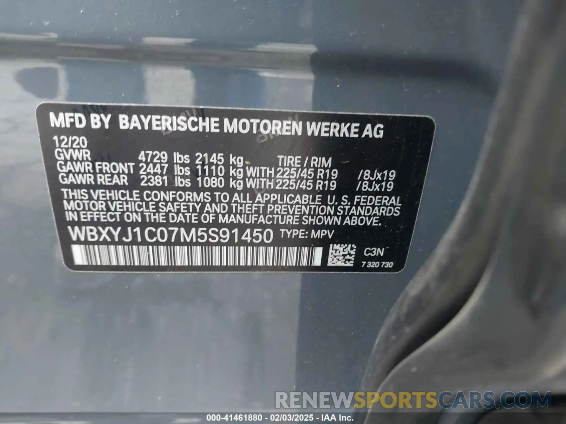 9 Фотография поврежденного автомобиля WBXYJ1C07M5S91450 BMW X2 2021