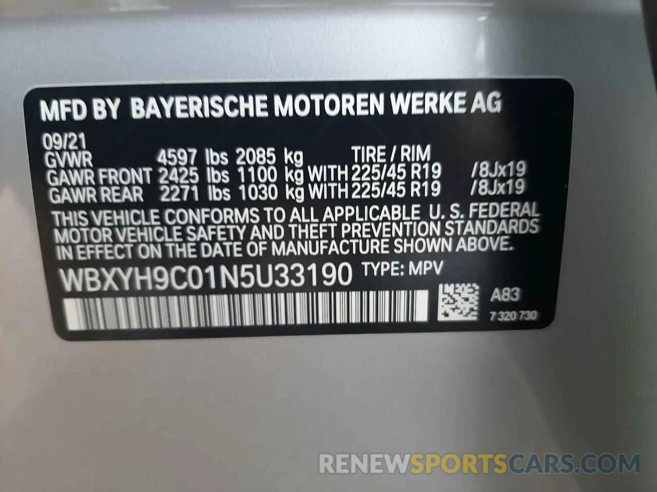 10 Фотография поврежденного автомобиля WBXYH9C01N5U33190 BMW X2 2022