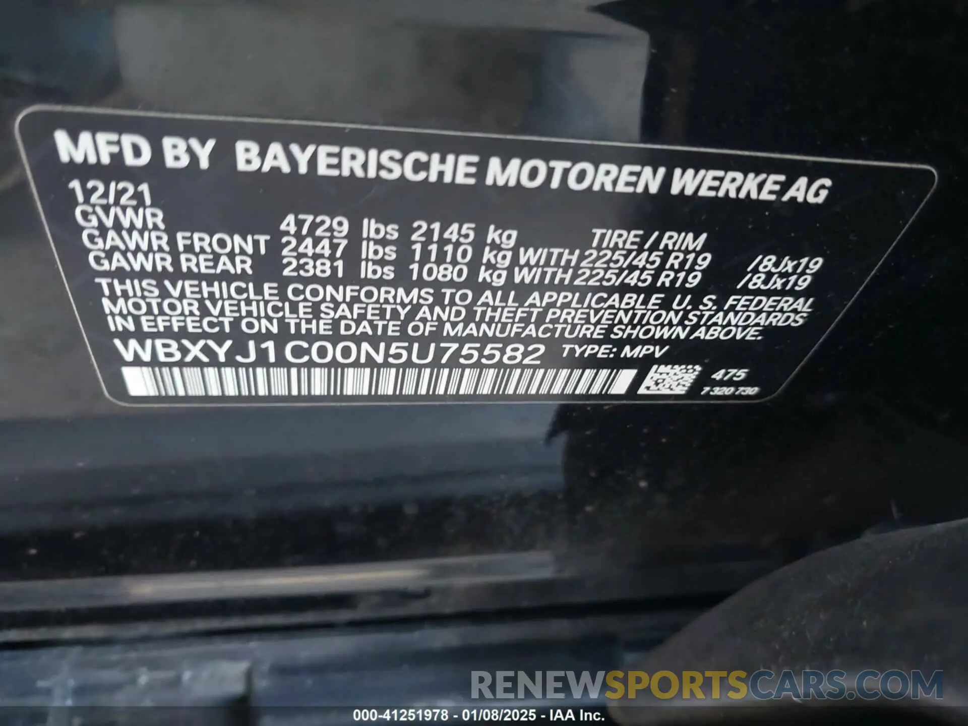 9 Photograph of a damaged car WBXYJ1C00N5U75582 BMW X2 2022