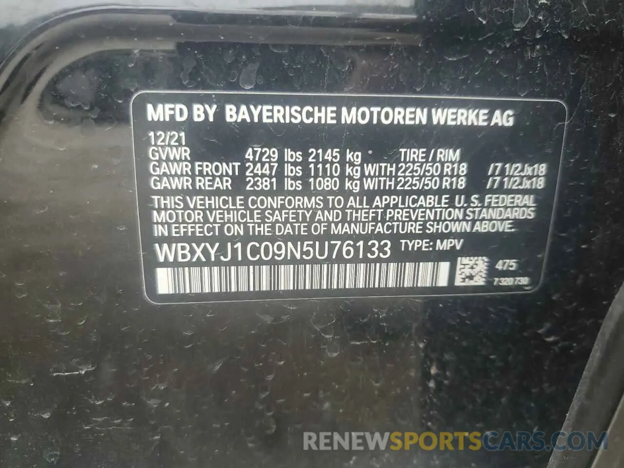 13 Фотография поврежденного автомобиля WBXYJ1C09N5U76133 BMW X2 2022