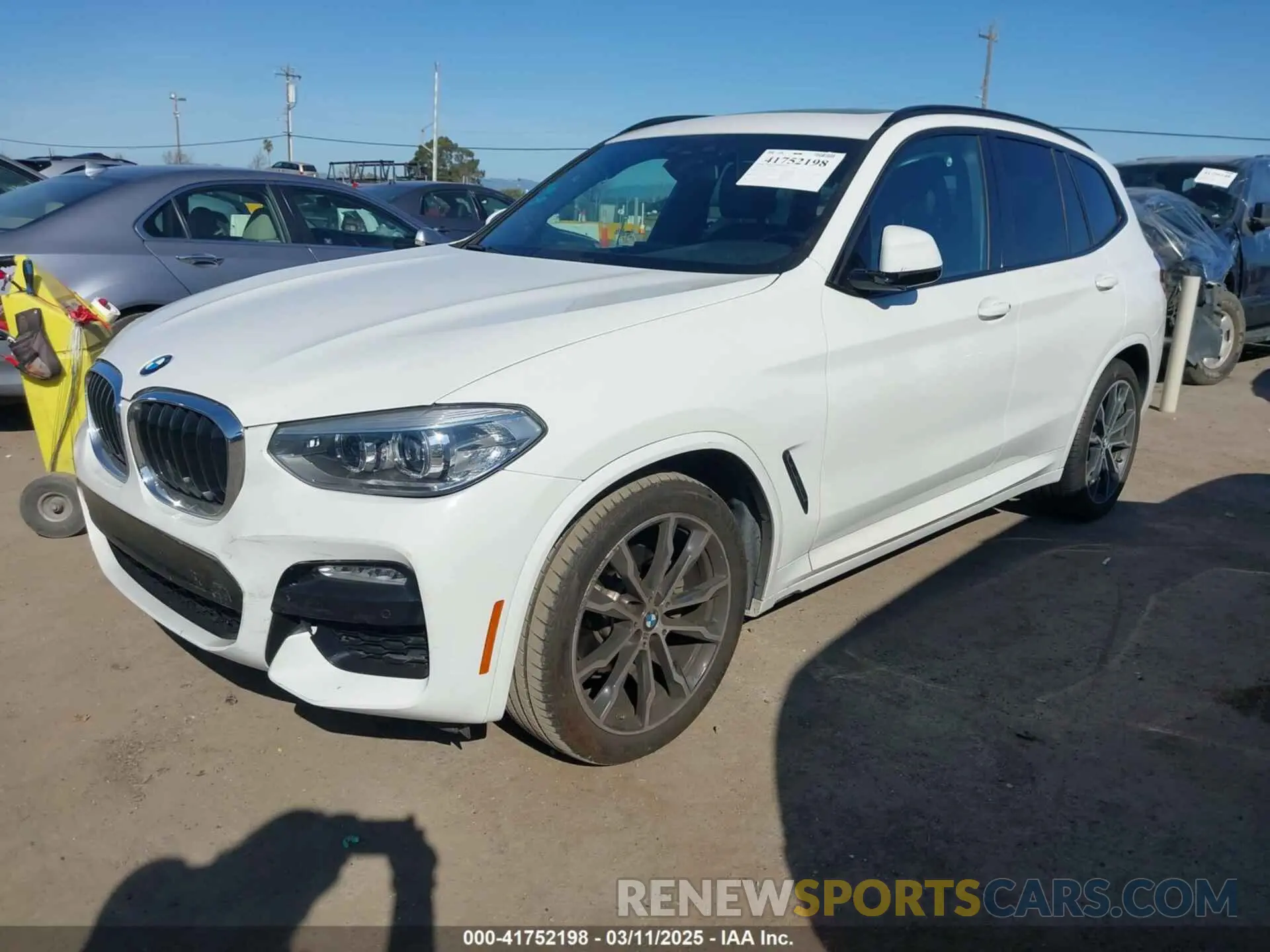 2 Photograph of a damaged car 5UXTR7C50KLF24450 BMW X3 2019