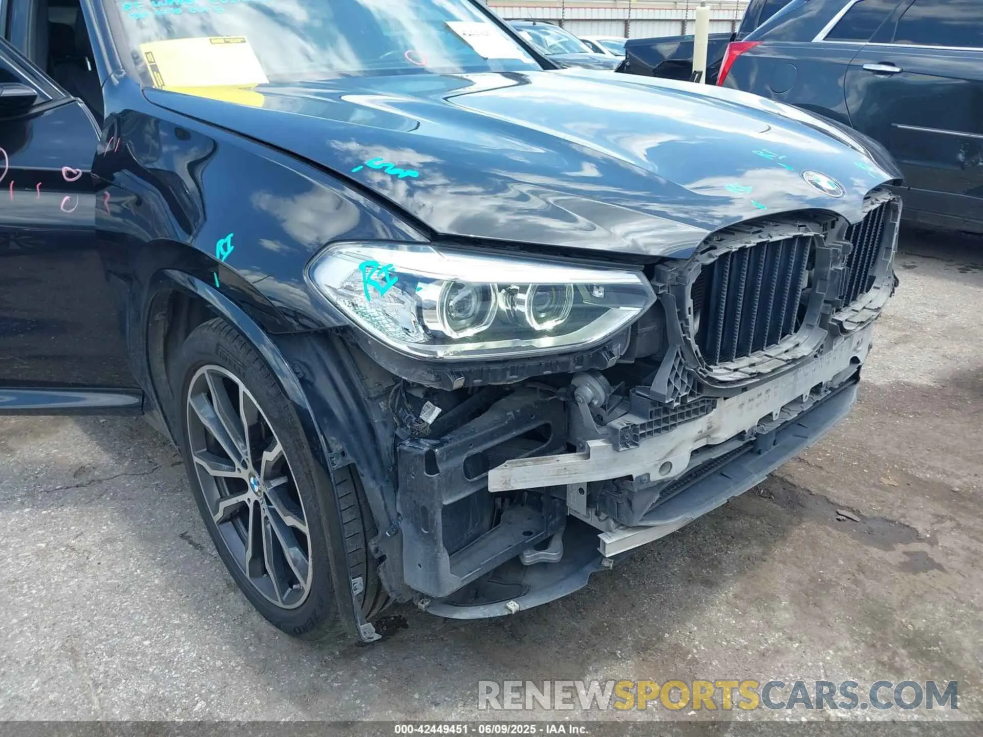 6 Photograph of a damaged car 5UXTR7C50KLF31866 BMW X3 2019