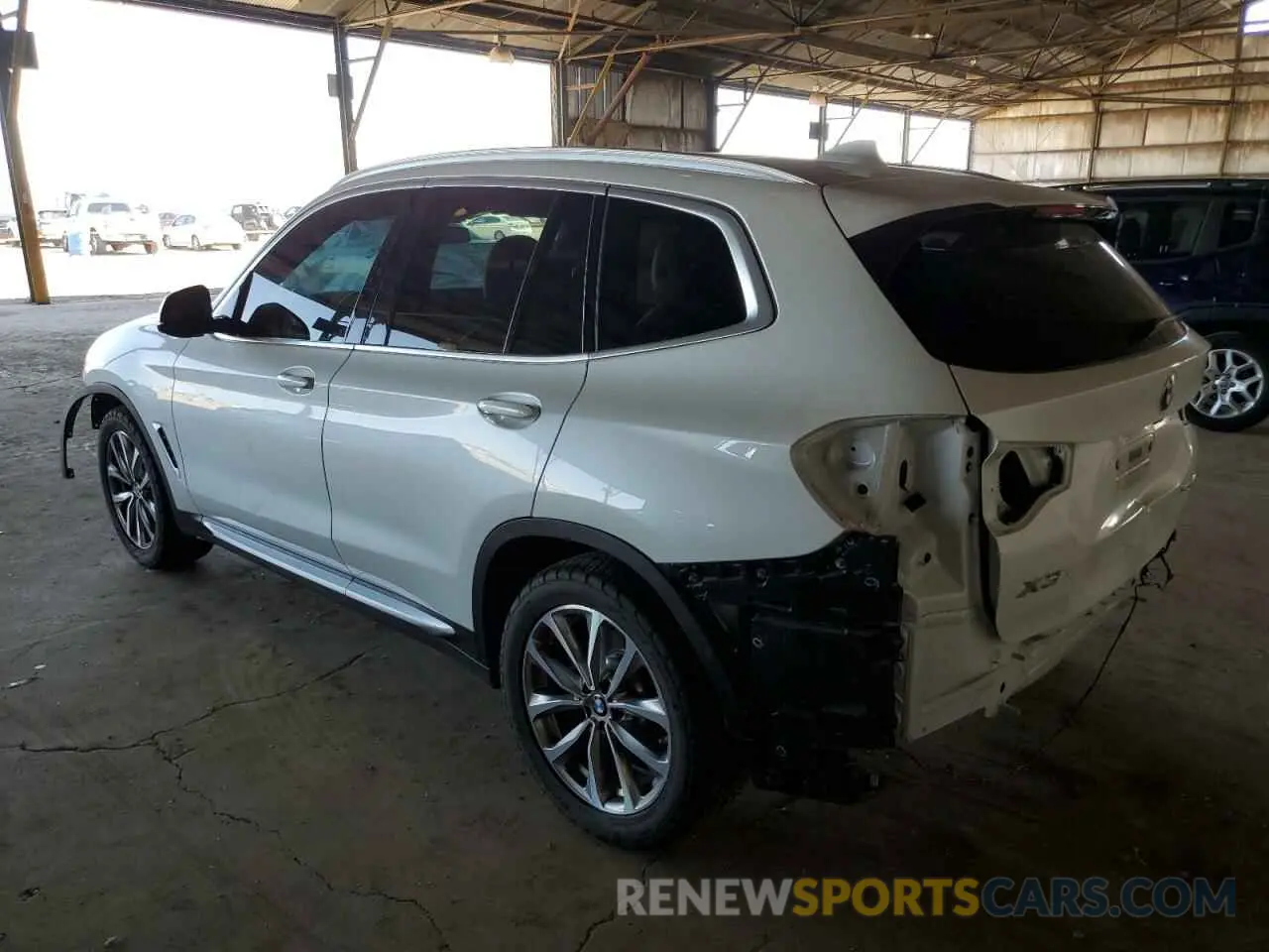 2 Photograph of a damaged car 5UXTR7C51KLF33156 BMW X3 2019