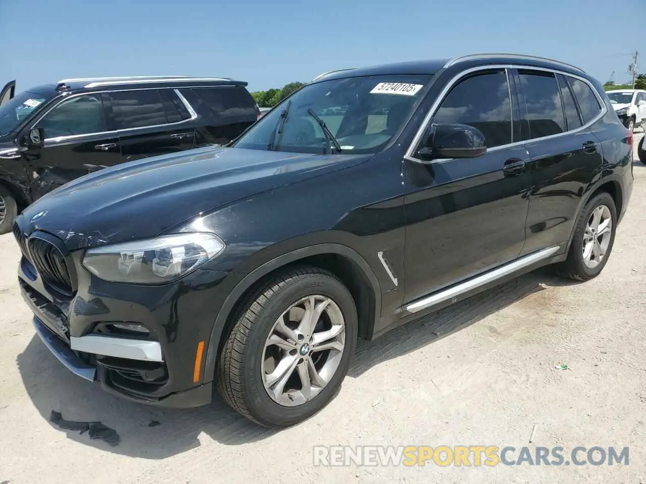 1 Photograph of a damaged car 5UXTR7C51KLR52721 BMW X3 2019