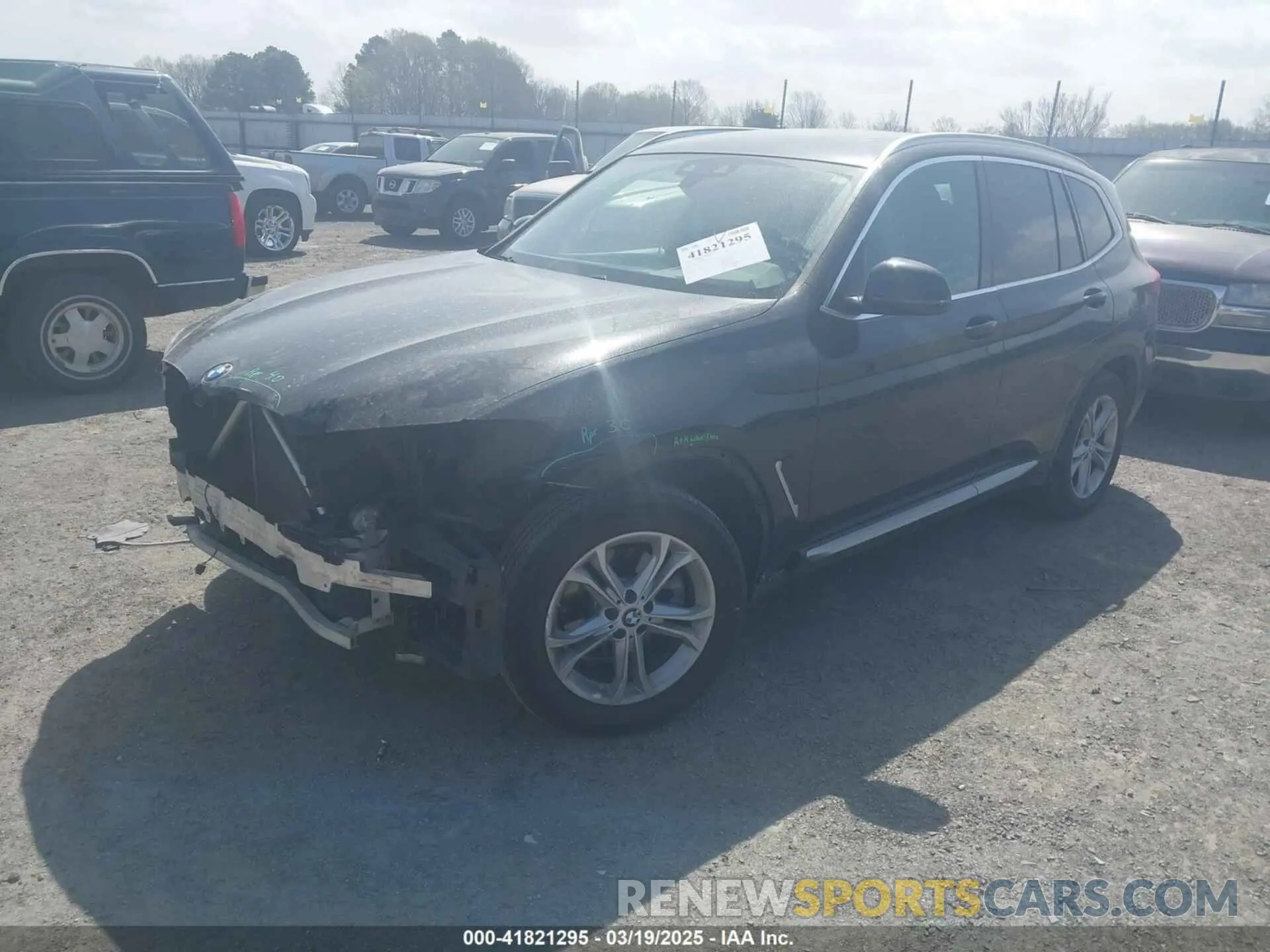 2 Photograph of a damaged car 5UXTR7C52KLF24627 BMW X3 2019