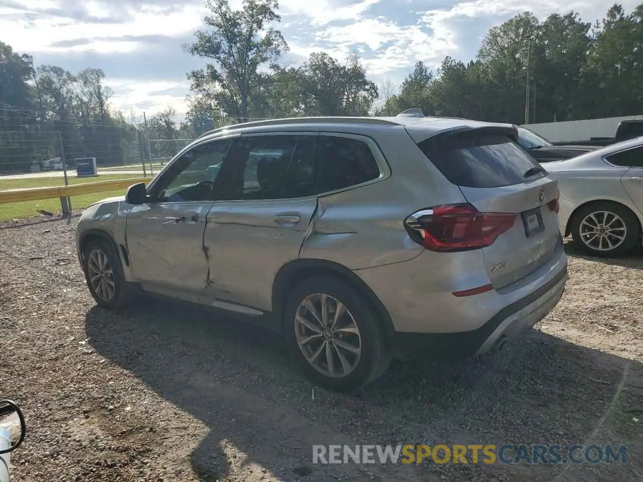 2 Photograph of a damaged car 5UXTR7C52KLF30587 BMW X3 2019