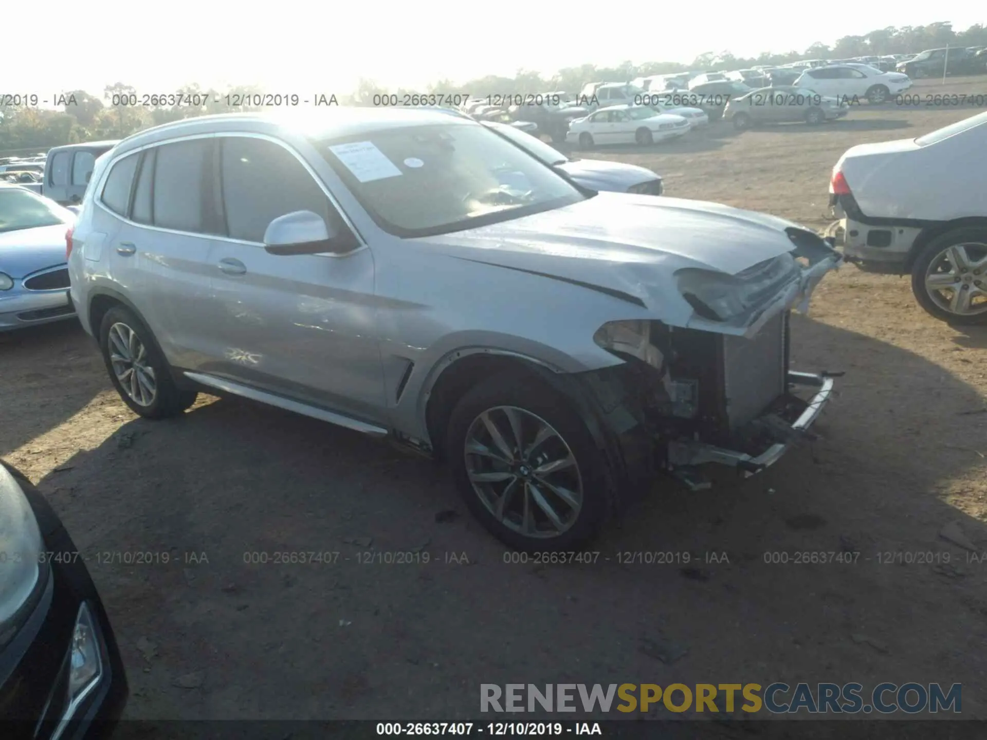 1 Photograph of a damaged car 5UXTR7C52KLF34199 BMW X3 2019