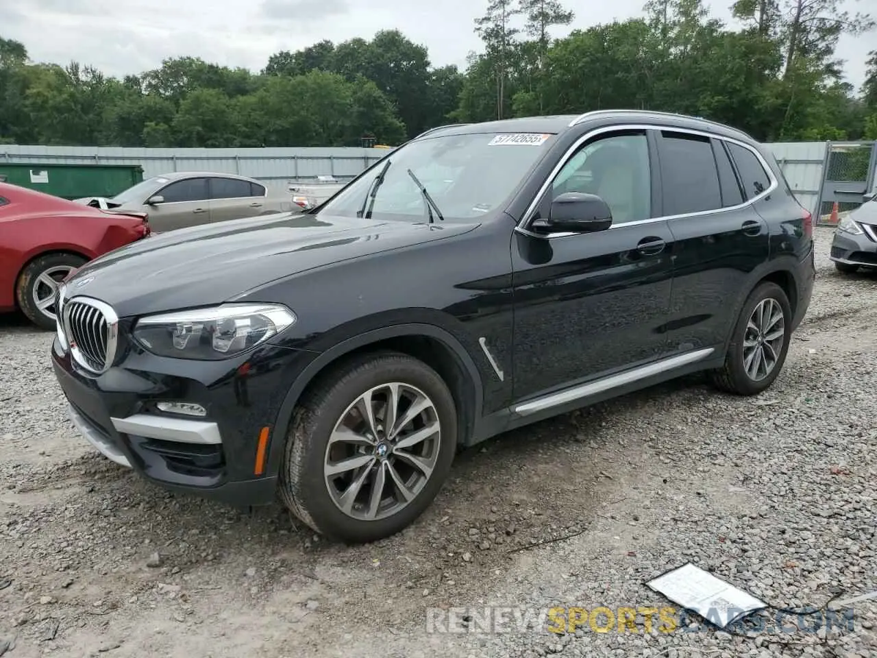 1 Photograph of a damaged car 5UXTR7C52KLR47964 BMW X3 2019
