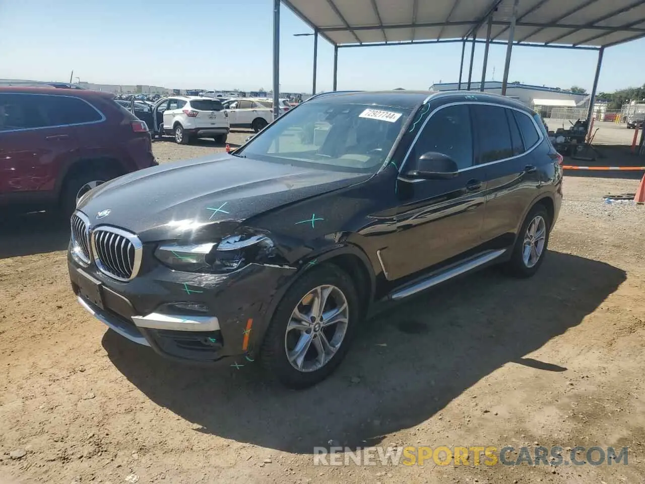1 Photograph of a damaged car 5UXTR7C53KLR45222 BMW X3 2019