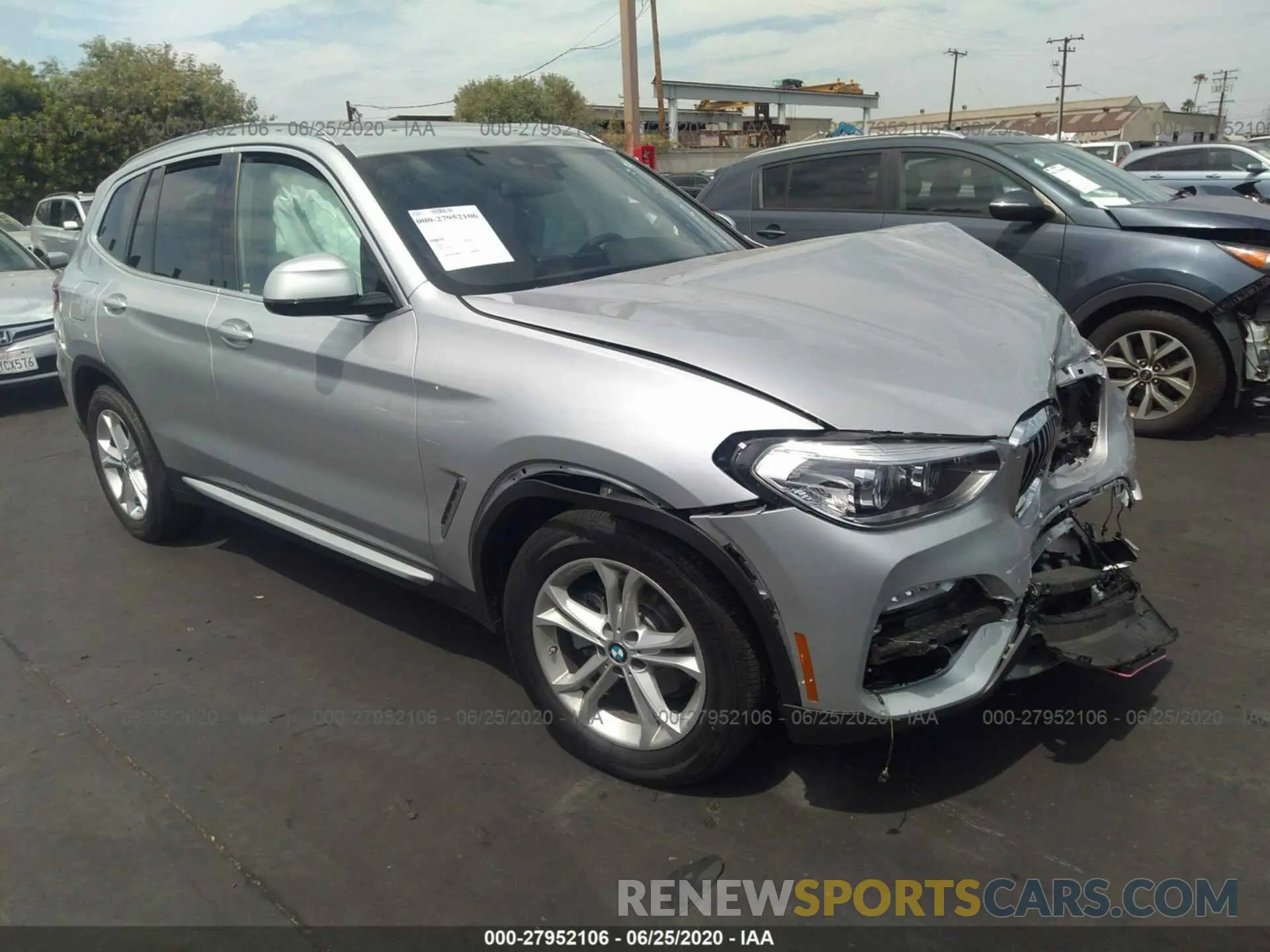 1 Photograph of a damaged car 5UXTR7C53KLR50839 BMW X3 2019