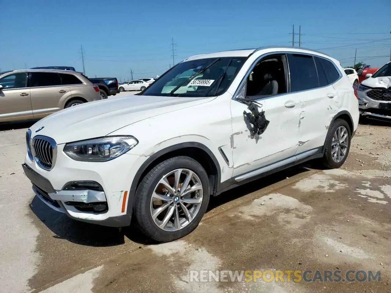 1 Photograph of a damaged car 5UXTR7C54KLF31126 BMW X3 2019
