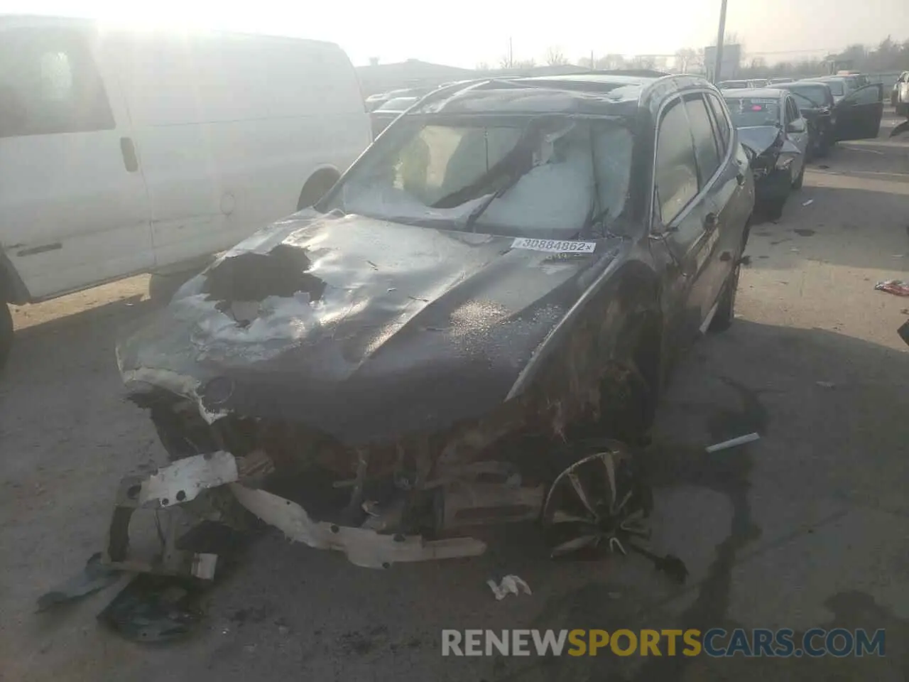 2 Photograph of a damaged car 5UXTR7C54KLF32115 BMW X3 2019