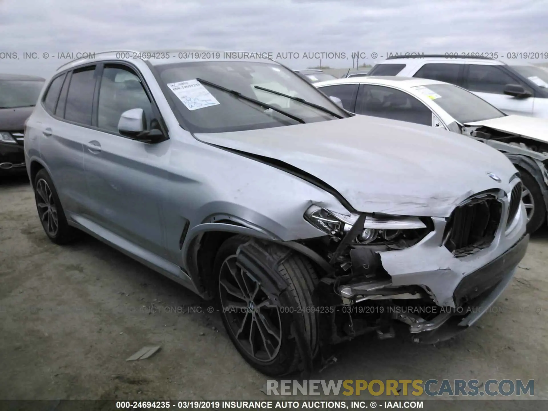 1 Photograph of a damaged car 5UXTR7C54KLF32616 BMW X3 2019