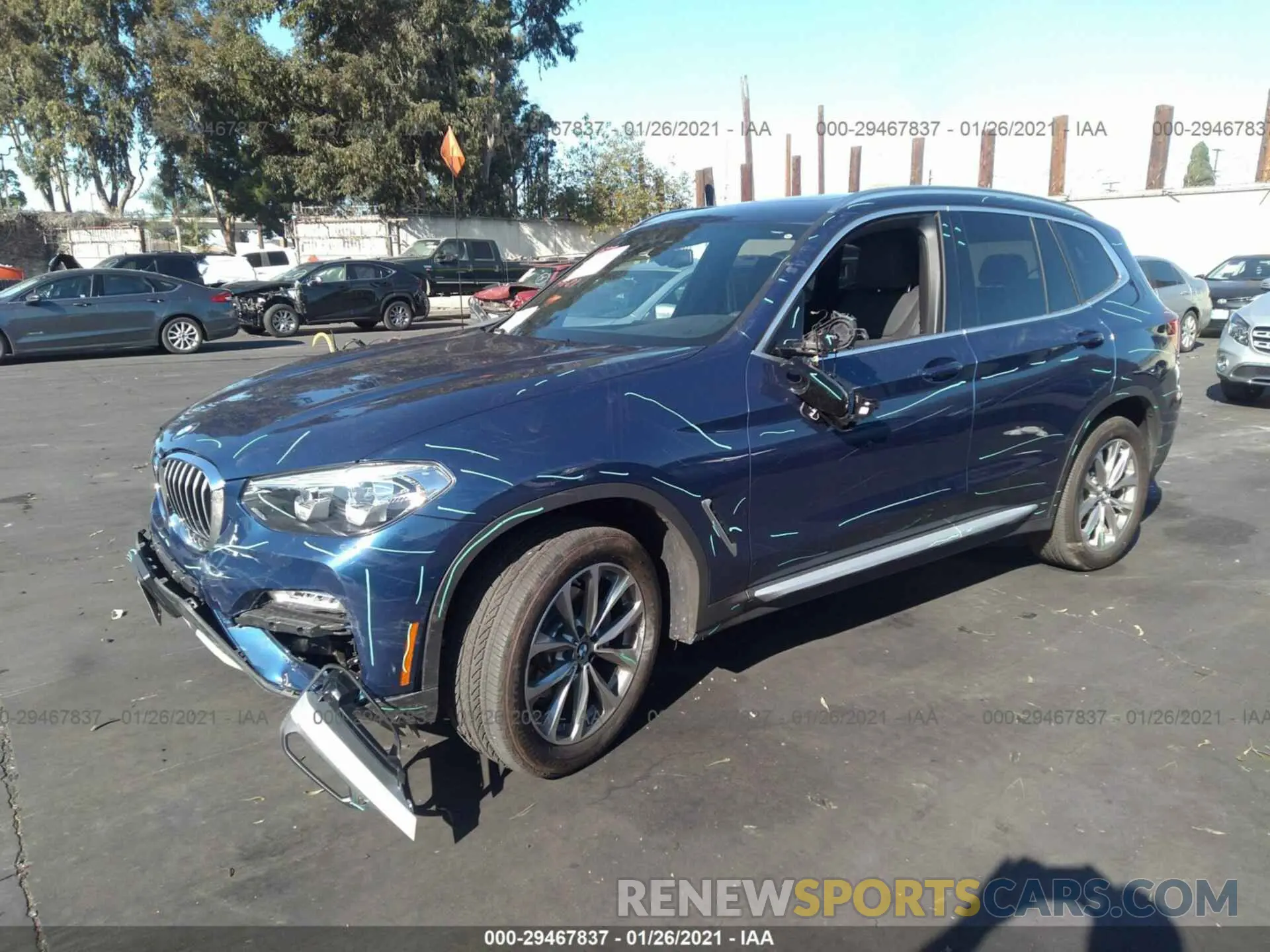 2 Photograph of a damaged car 5UXTR7C54KLR48601 BMW X3 2019