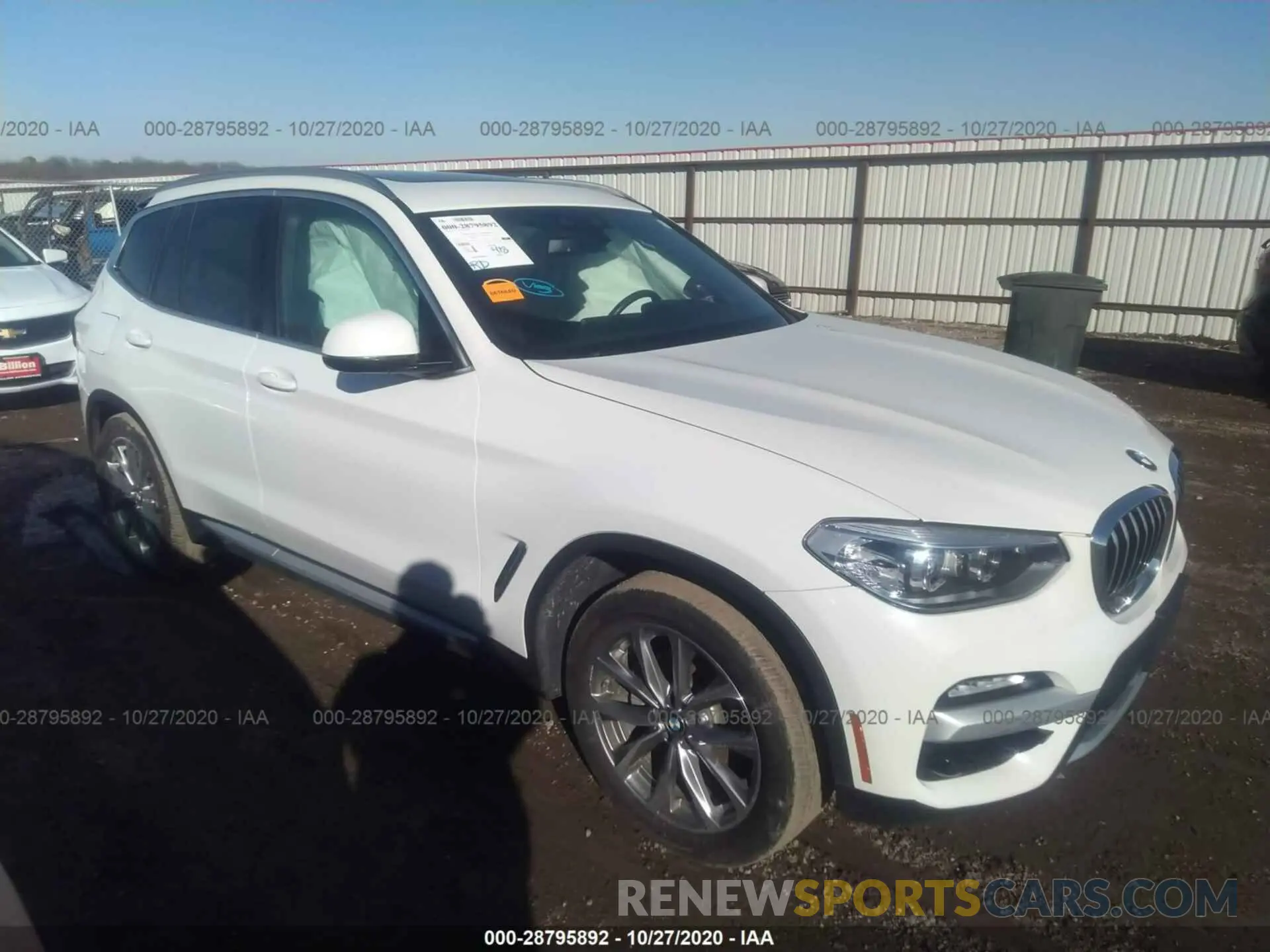 1 Photograph of a damaged car 5UXTR7C55KLE94331 BMW X3 2019