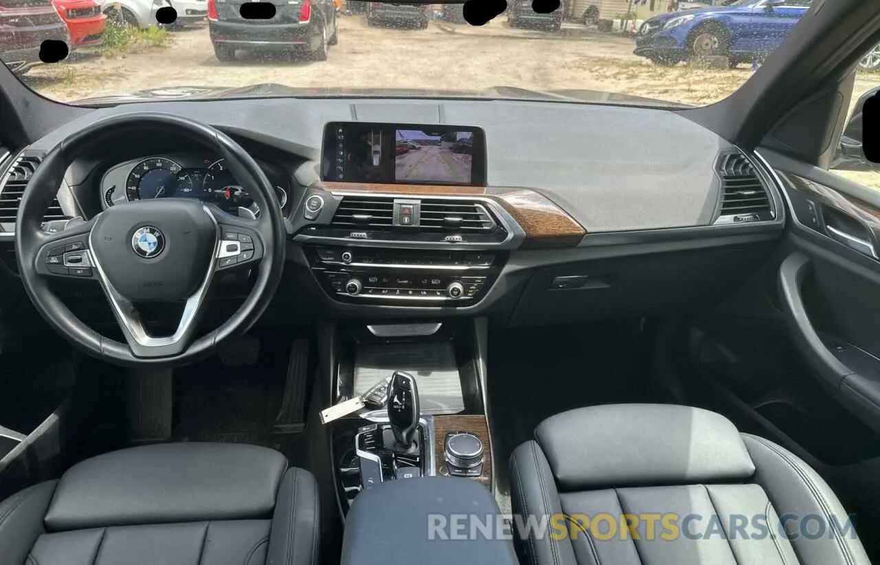 9 Photograph of a damaged car 5UXTR7C55KLF37078 BMW X3 2019