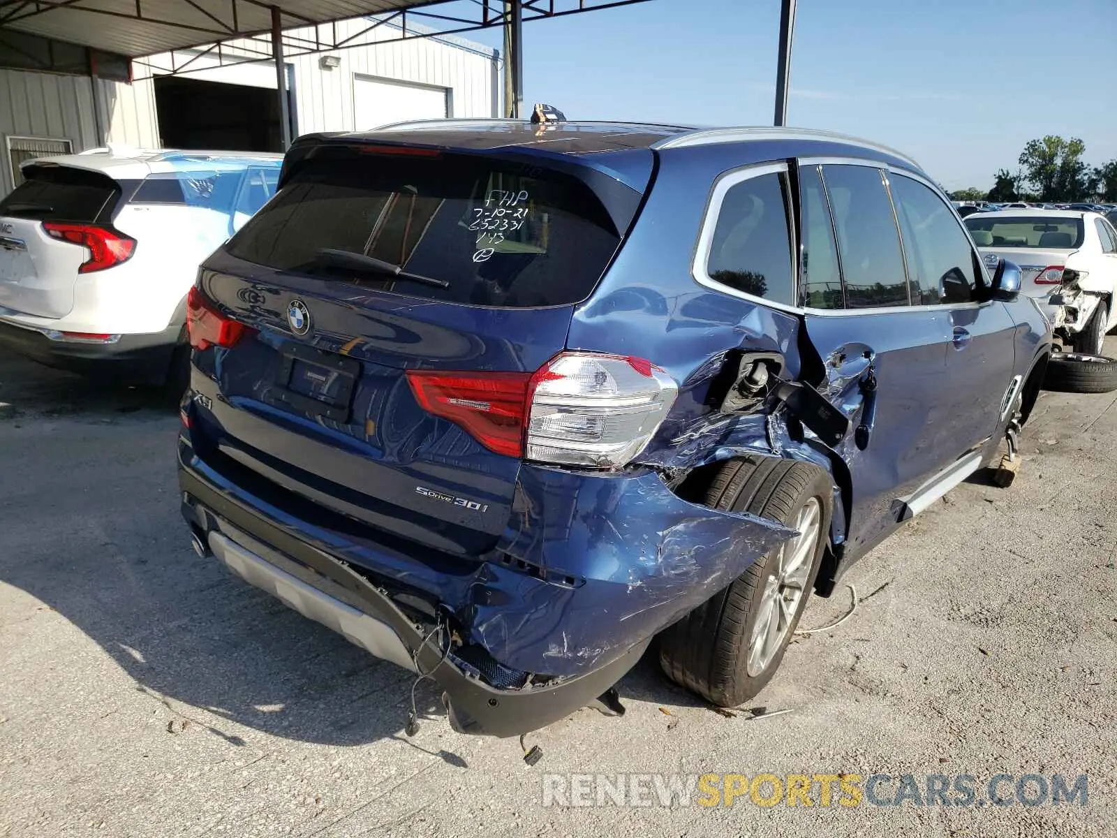 4 Photograph of a damaged car 5UXTR7C55KLR45898 BMW X3 2019