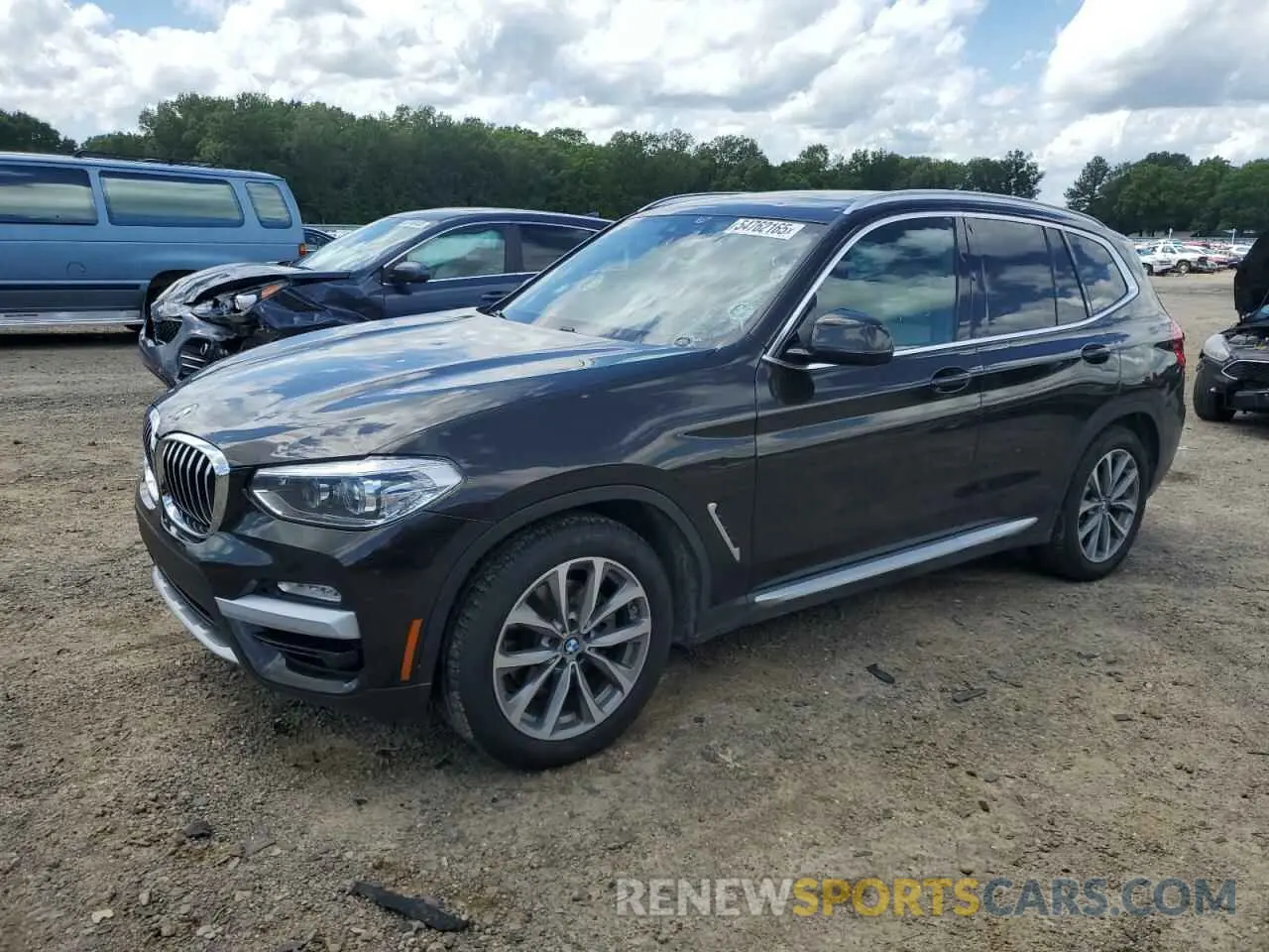 1 Photograph of a damaged car 5UXTR7C56KLF27949 BMW X3 2019