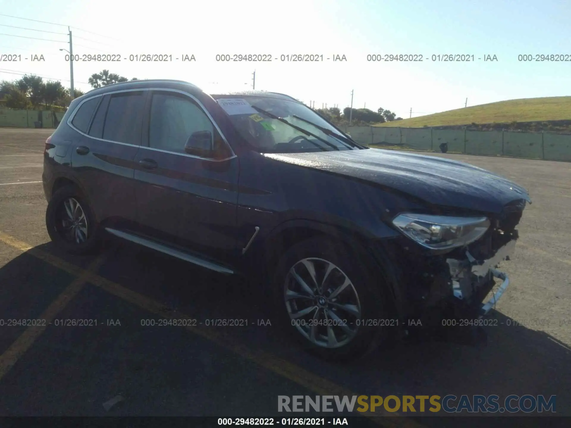 1 Photograph of a damaged car 5UXTR7C58KLR45443 BMW X3 2019