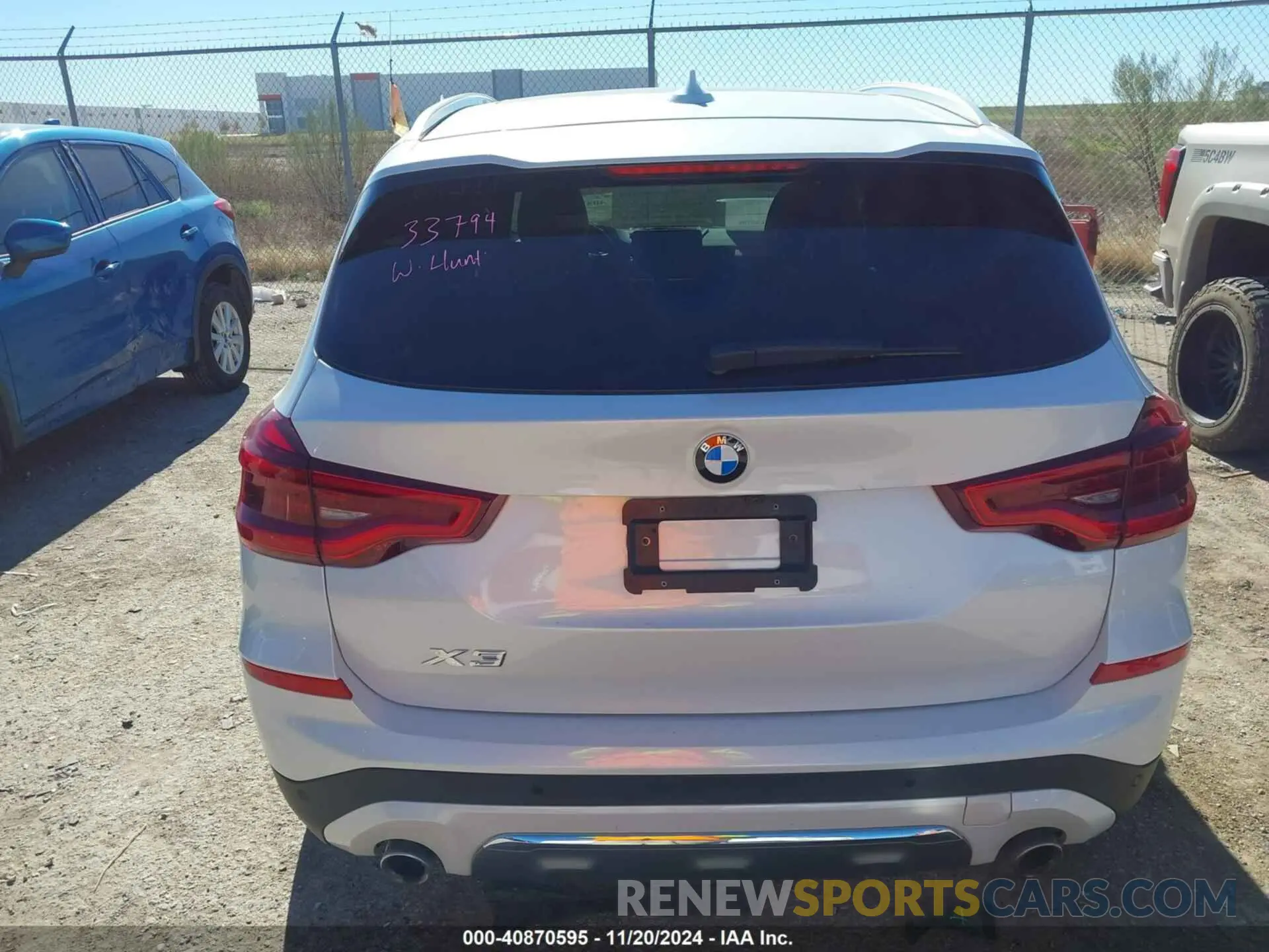 16 Photograph of a damaged car 5UXTR7C59KLF30814 BMW X3 2019