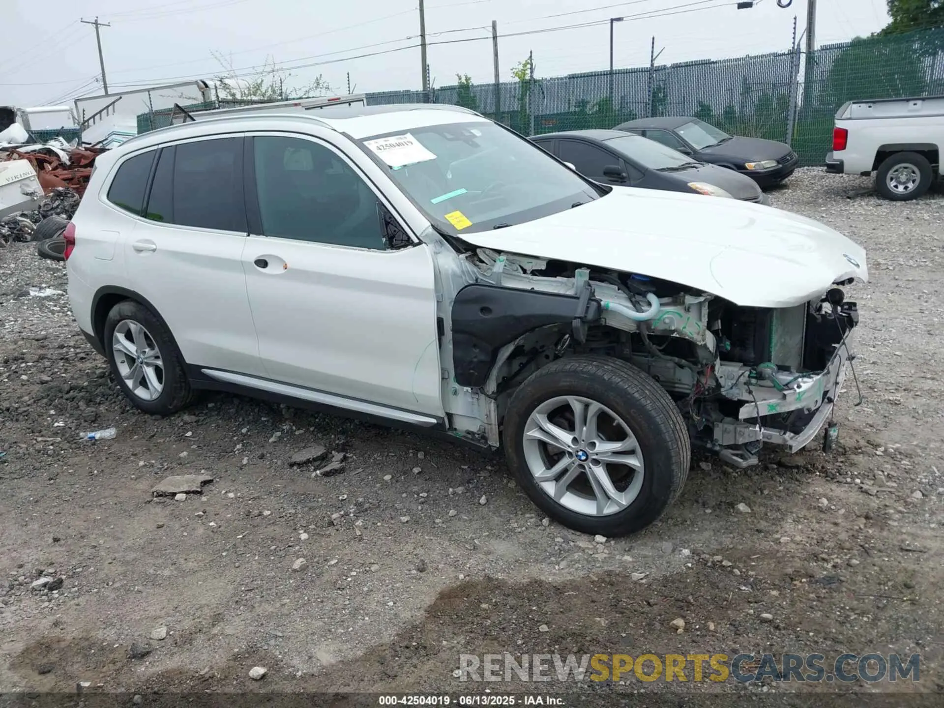 1 Photograph of a damaged car 5UXTR7C59KLR39960 BMW X3 2019