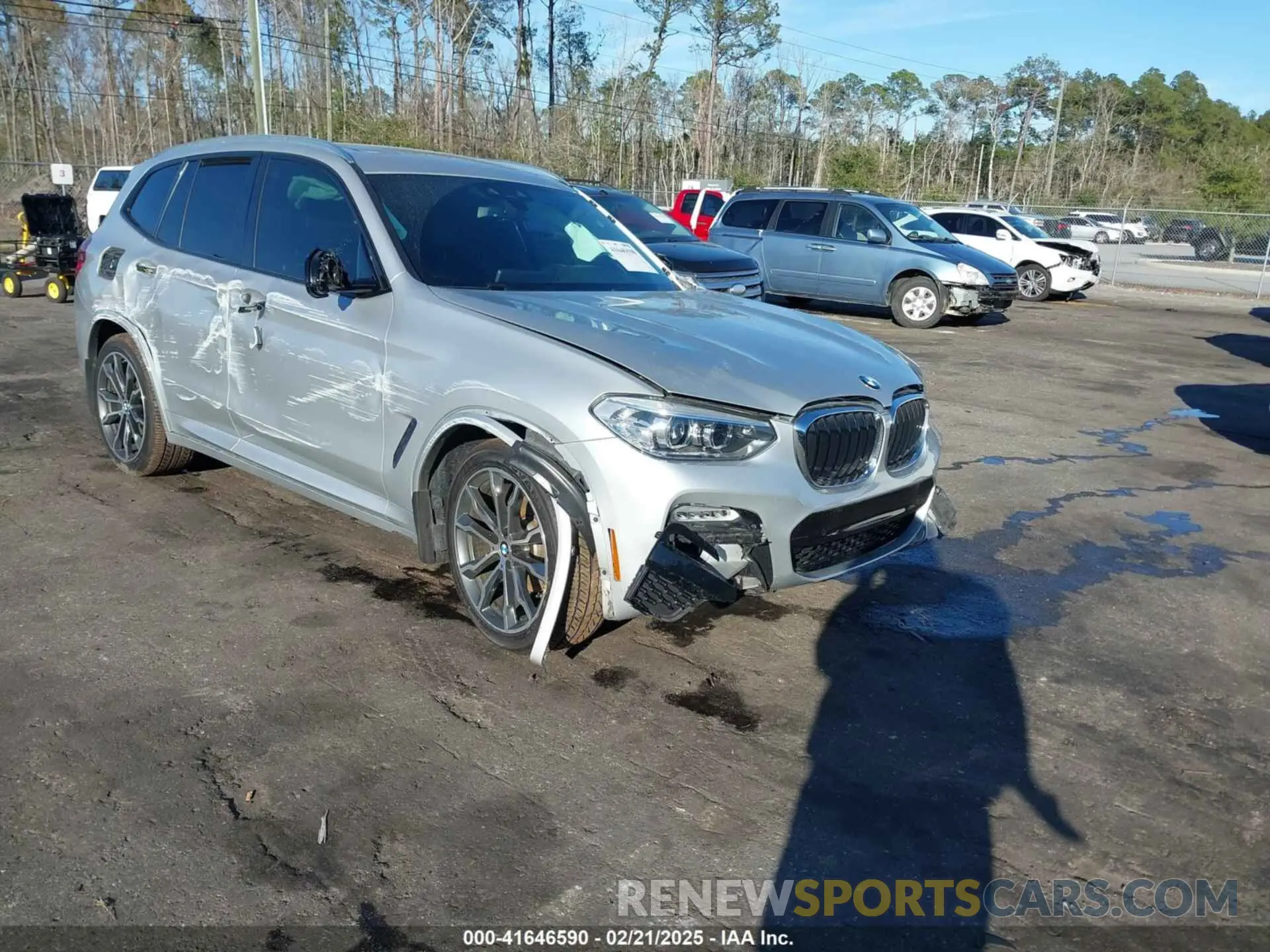 1 Photograph of a damaged car 5UXTR7C59KLR50294 BMW X3 2019