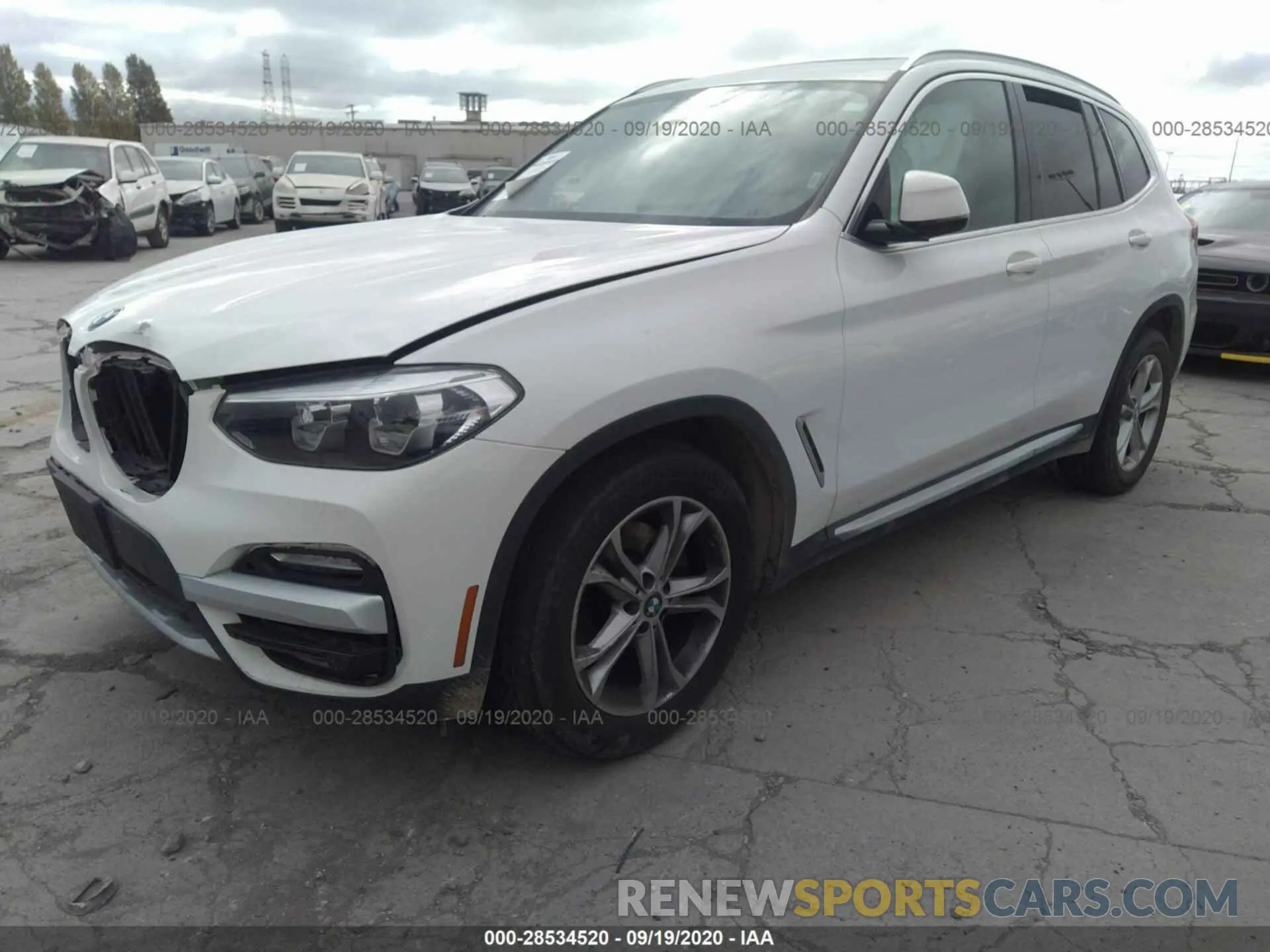 2 Photograph of a damaged car 5UXTR9C50KLE16969 BMW X3 2019