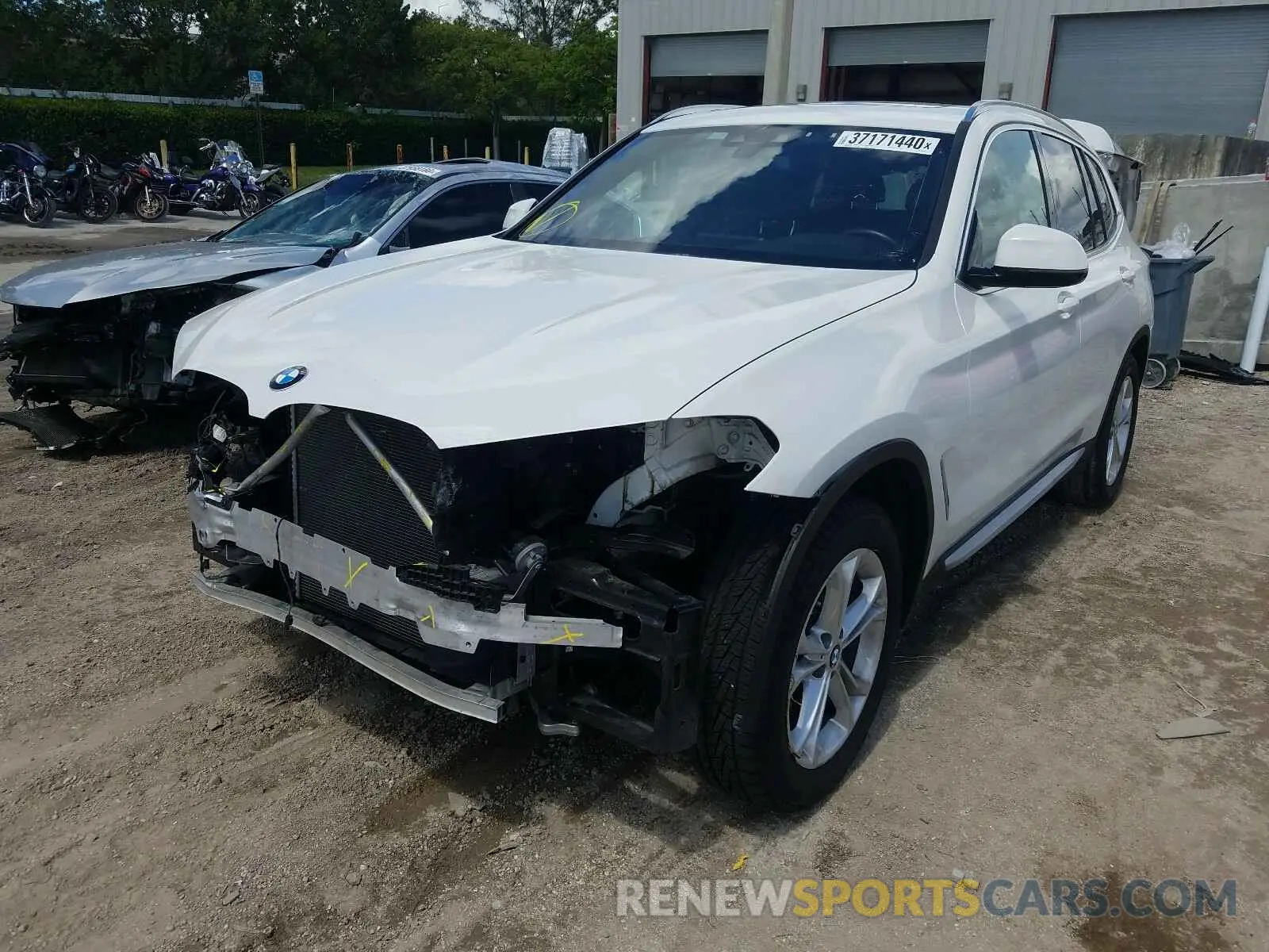 2 Photograph of a damaged car 5UXTR9C54KLD90358 BMW X3 2019