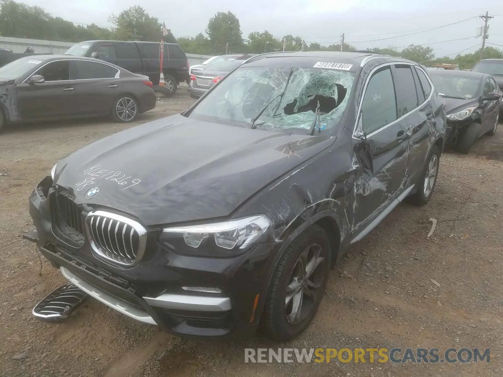 2 Photograph of a damaged car 5UXTR9C54KLE18269 BMW X3 2019
