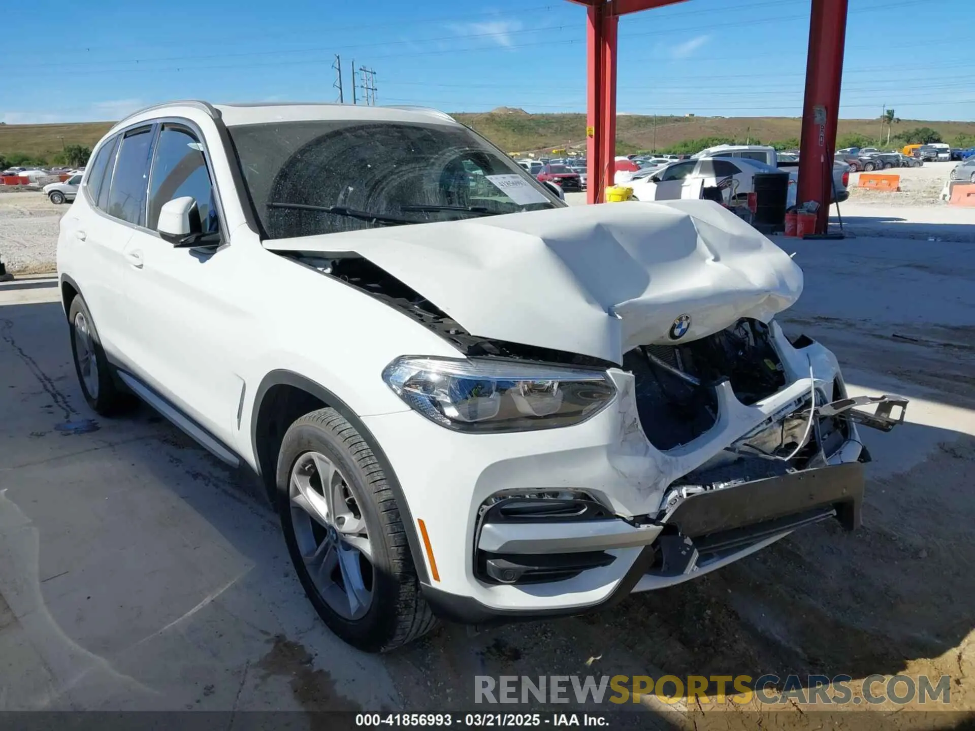 1 Photograph of a damaged car 5UXTR9C54KLE18885 BMW X3 2019
