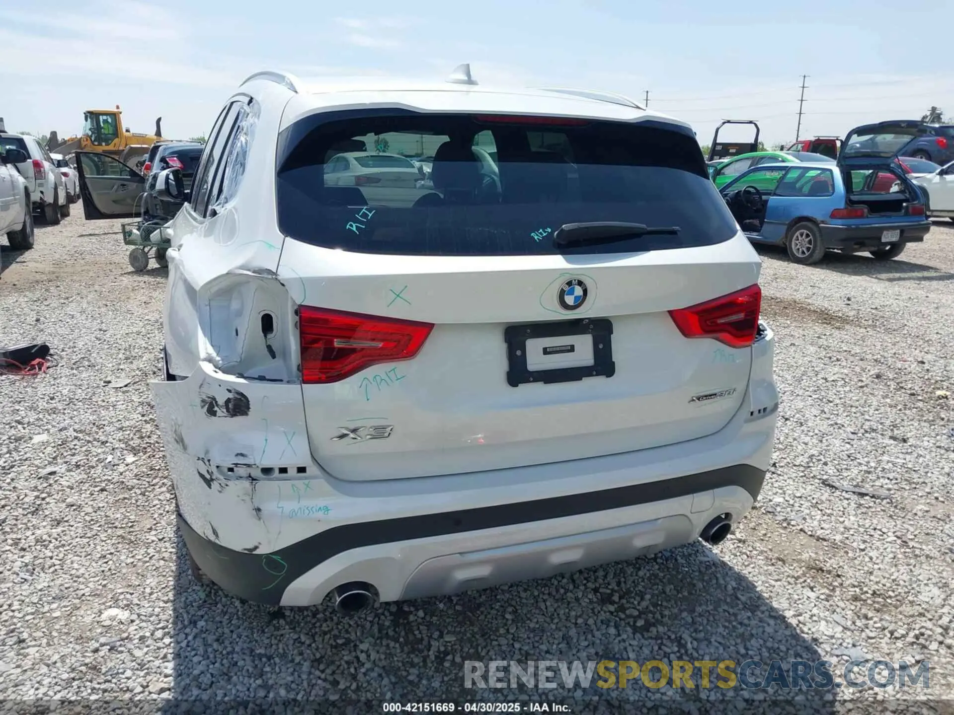 6 Фотография поврежденного автомобиля 5UXTR9C54KLP92216 BMW X3 2019