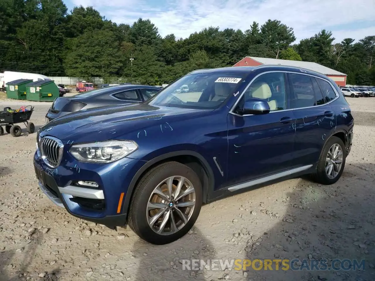 1 Photograph of a damaged car 5UXTR9C55KLD93169 BMW X3 2019