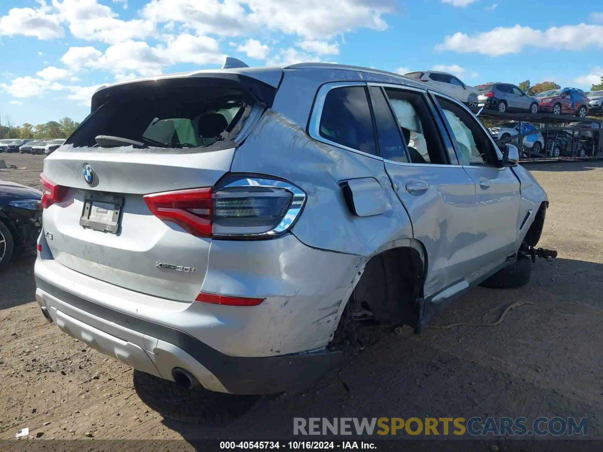 4 Photograph of a damaged car 5UXTR9C56KLE12778 BMW X3 2019