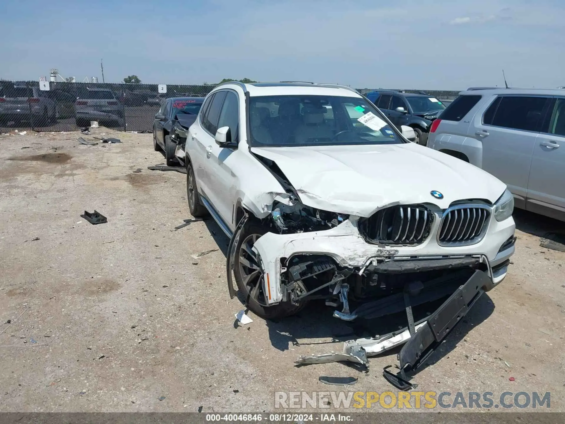 1 Photograph of a damaged car 5UXTR9C56KLR03574 BMW X3 2019