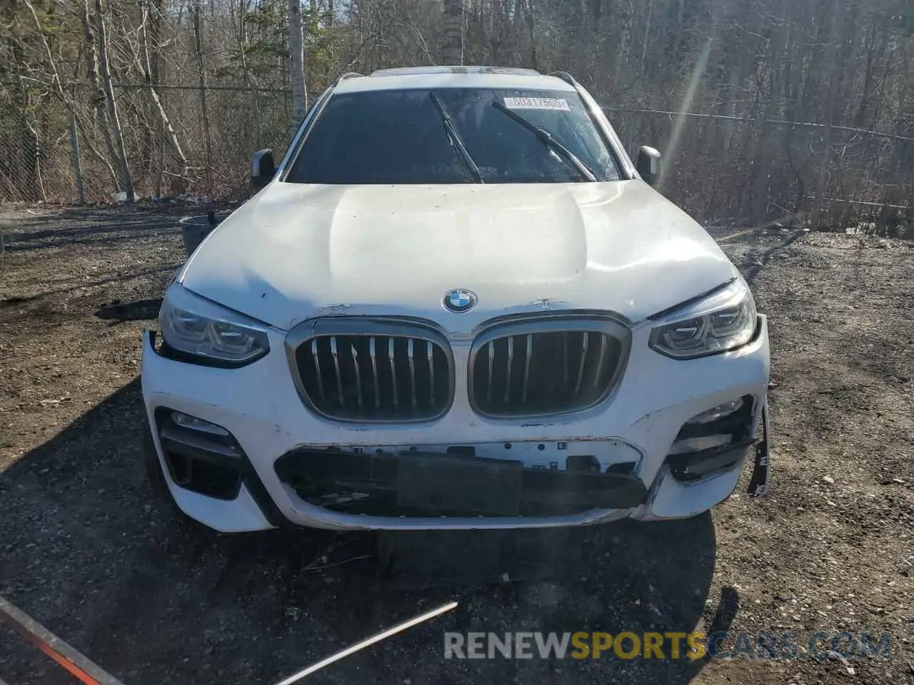 5 Photograph of a damaged car 5UXTS3C51K0Z03873 BMW X3 2019