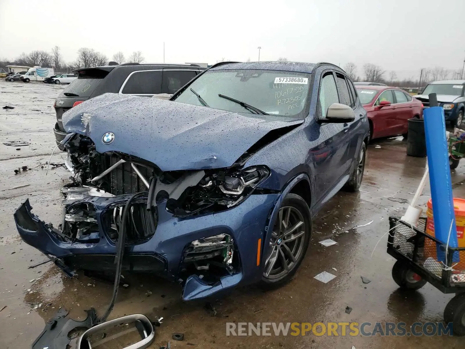 2 Photograph of a damaged car 5UXTS3C53KLR72305 BMW X3 2019