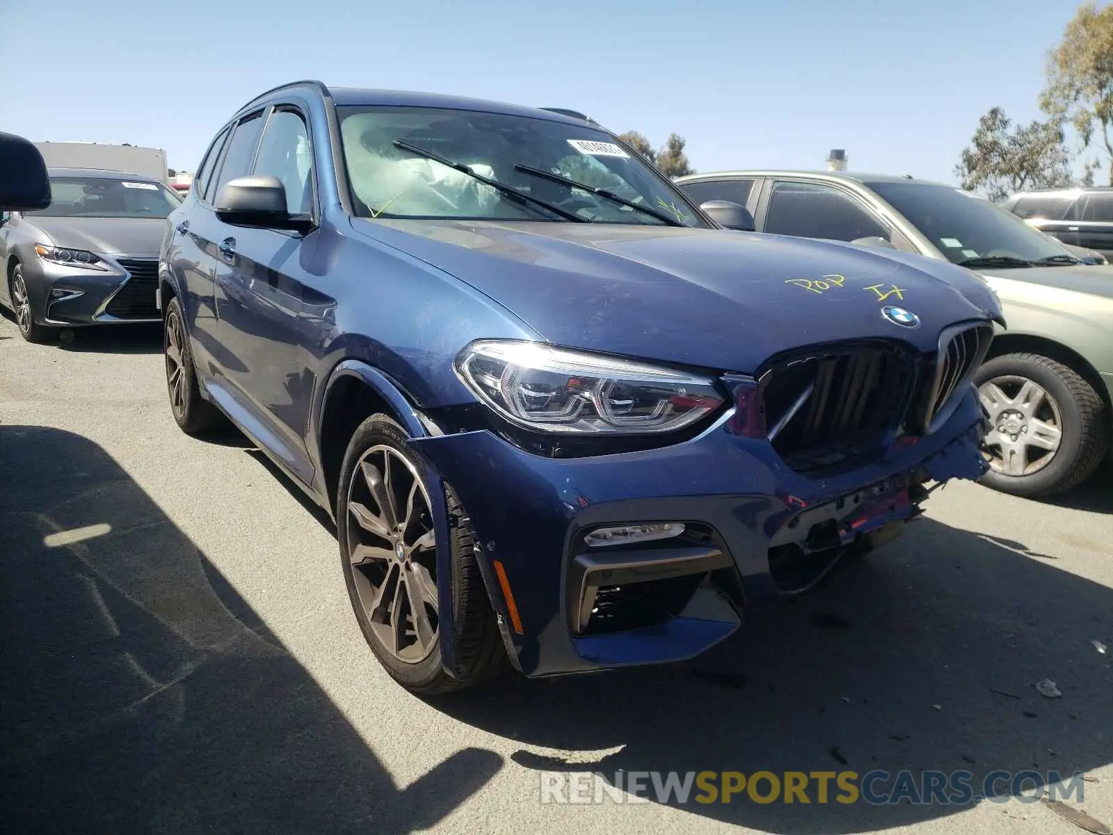 1 Photograph of a damaged car 5UXTS3C59K0Z06617 BMW X3 2019