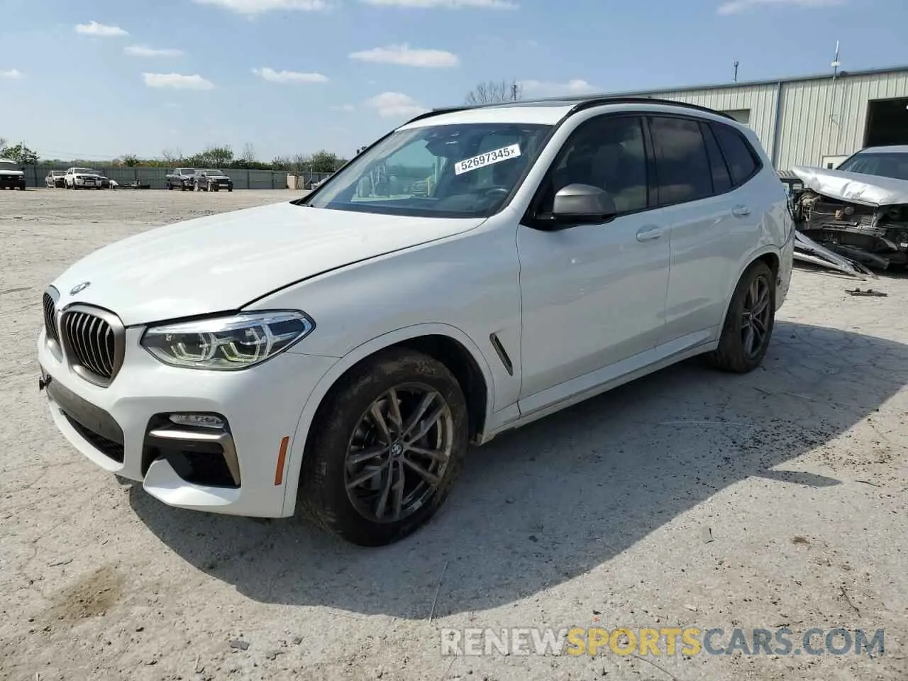 1 Photograph of a damaged car 5UXTS3C59K0Z08352 BMW X3 2019