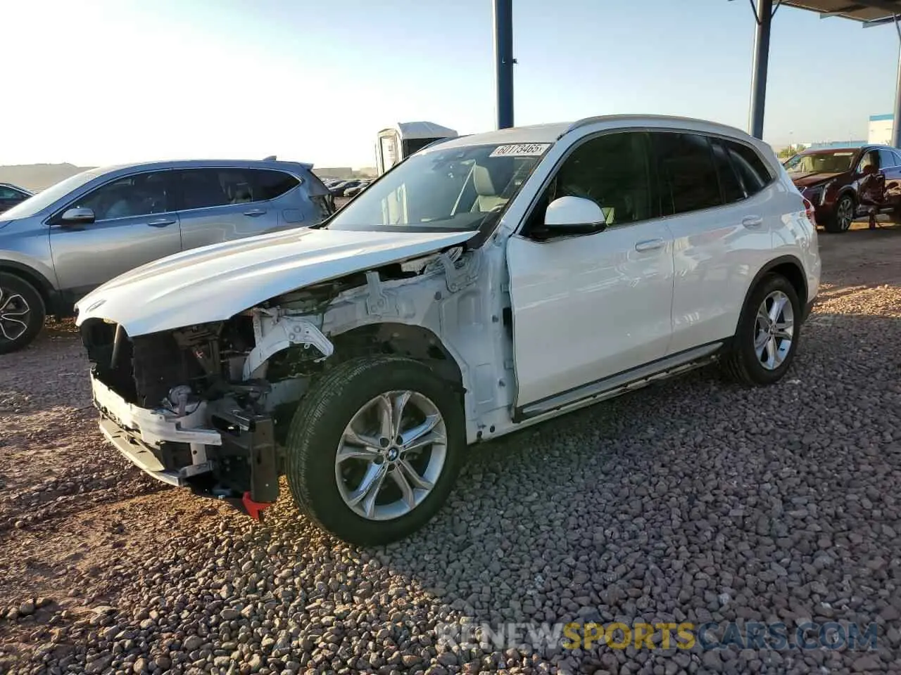 1 Фотография поврежденного автомобиля 5UXTY3C00L9C41383 BMW X3 2020