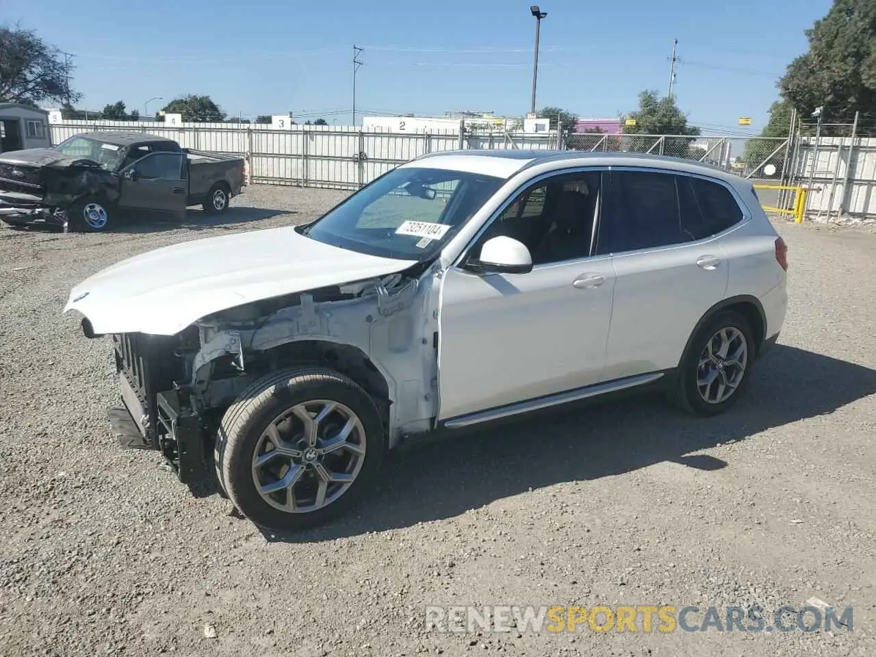 1 Photograph of a damaged car 5UXTY3C01L9B80416 BMW X3 2020