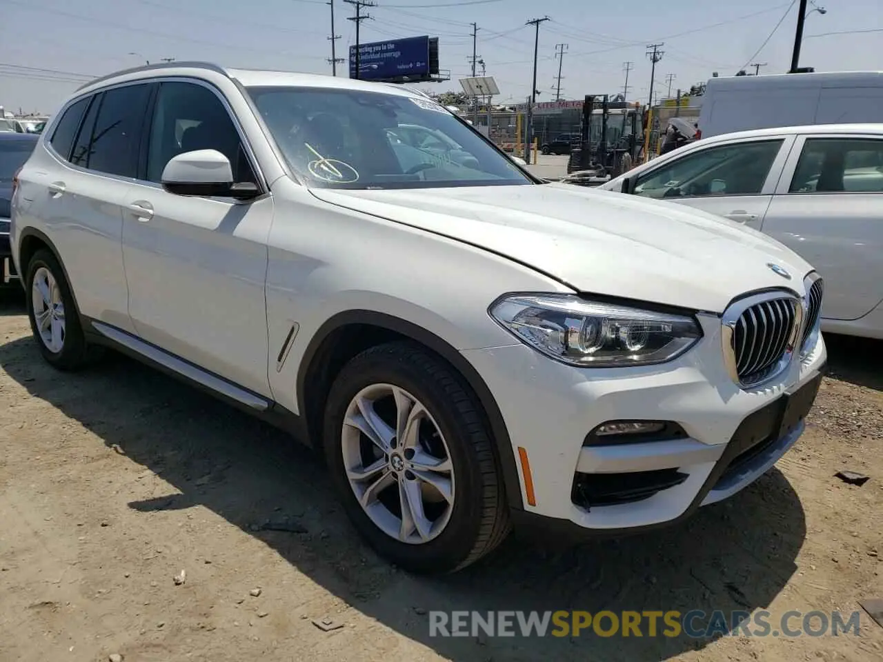 1 Photograph of a damaged car 5UXTY3C01L9C01457 BMW X3 2020