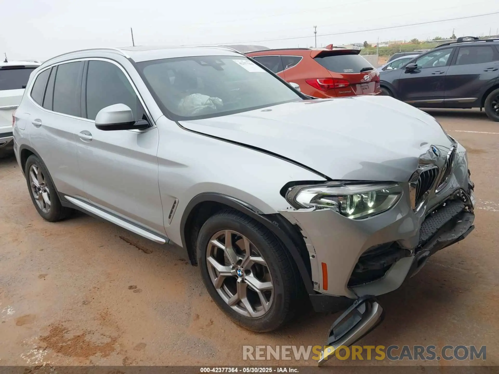1 Photograph of a damaged car 5UXTY3C04L9C46134 BMW X3 2020