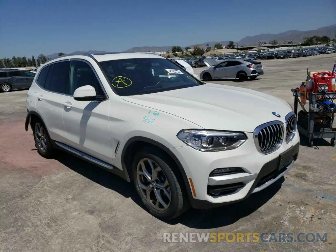 1 Photograph of a damaged car 5UXTY3C04LLU70438 BMW X3 2020